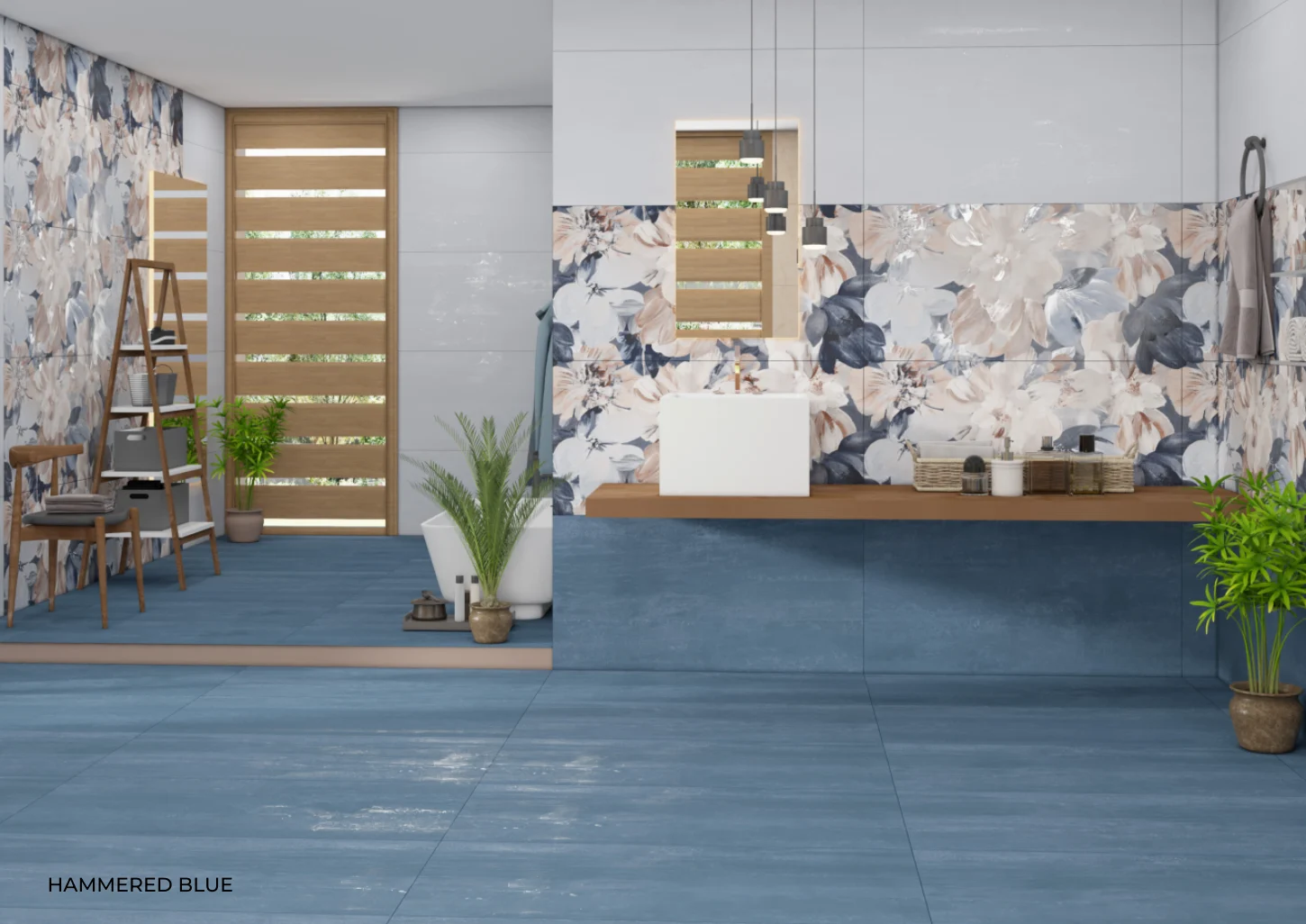 HAMMERED BLUE DECORE — Room preview