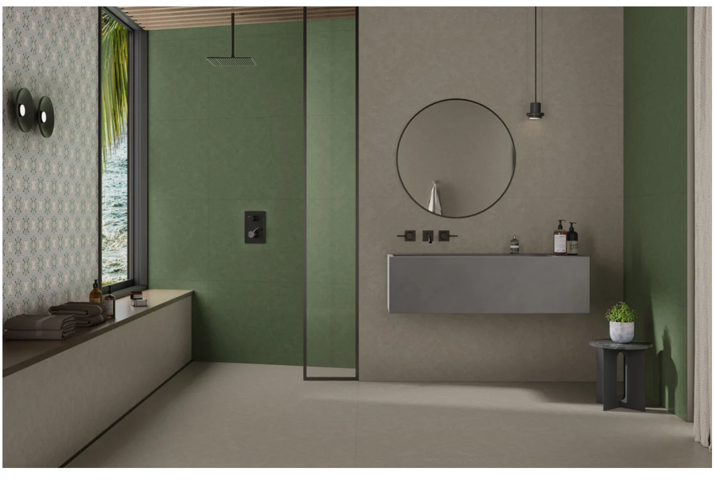 SPIRAL HERBS — Coordinated room preview 1