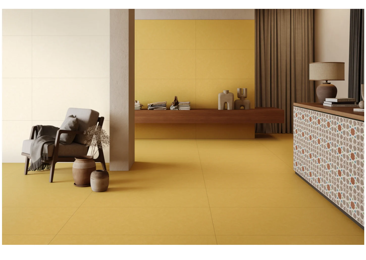 SPIRAL PEANUT — Coordinated room preview 1